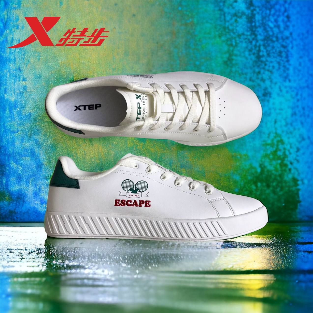 картинка X9310139 White Green от магазина XTEP