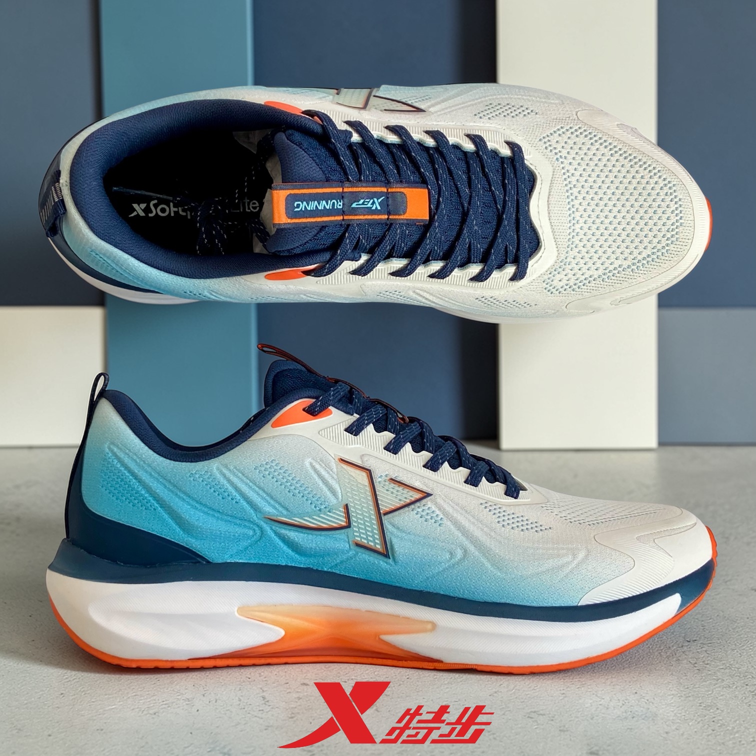 картинка XTEP 9110024 Canvas White Blue от магазина XTEP